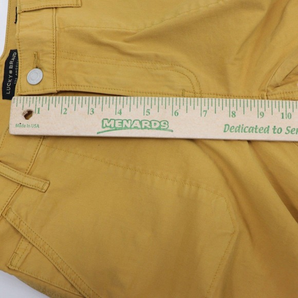 Lucky Brand Women’s The Cargo Yellow Mustard Pant NWT Size 2 / 26 - Picture 8 of 10